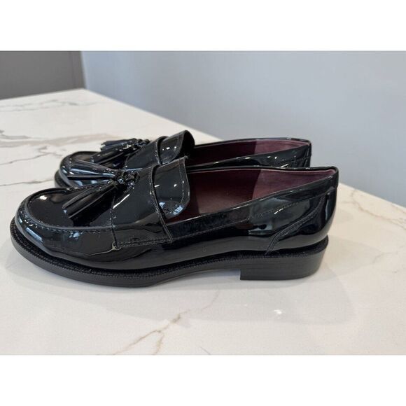 Franco Sarto NEW Lucia Loafer in Black Patent Size 9.5 - Picture 1 of 6